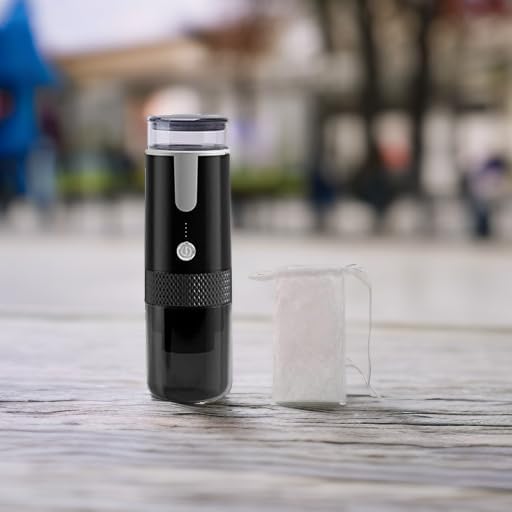Portable Espresso Machine Type-C Rechargeable Coffee Machine Mini Electric Powder Capsule Coffee Maker 15 Bar Pressure Suitable for Capsule & Coffee Powder for Camping, Travel, Outdoor, RV