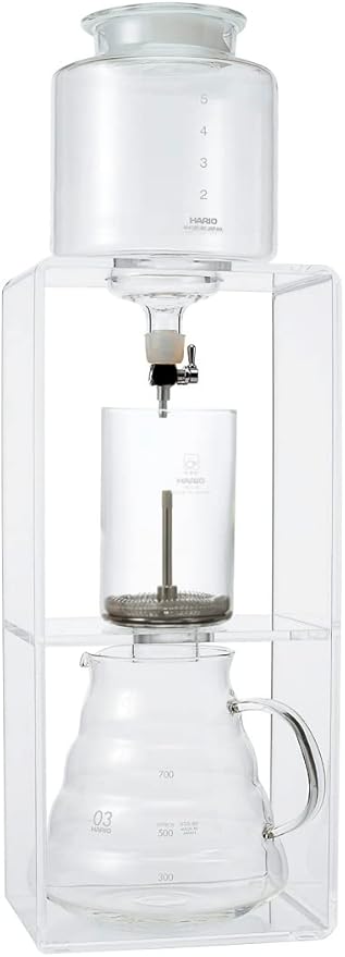 Hario WDCR-6 Water Dripper, Clear, Cold Brew Coffee, For 2 to 6 Cups