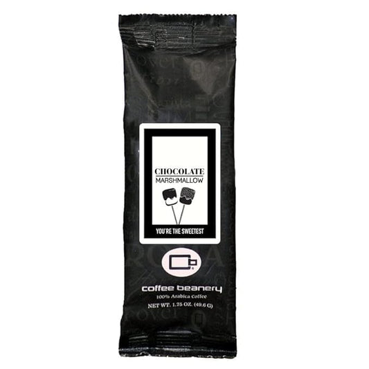 Coffee Beanery Chocolate Marshmallow Flavored Coffee, 1-1.75oz Try Me Size Coffee Sampler, Light-Medium Roast