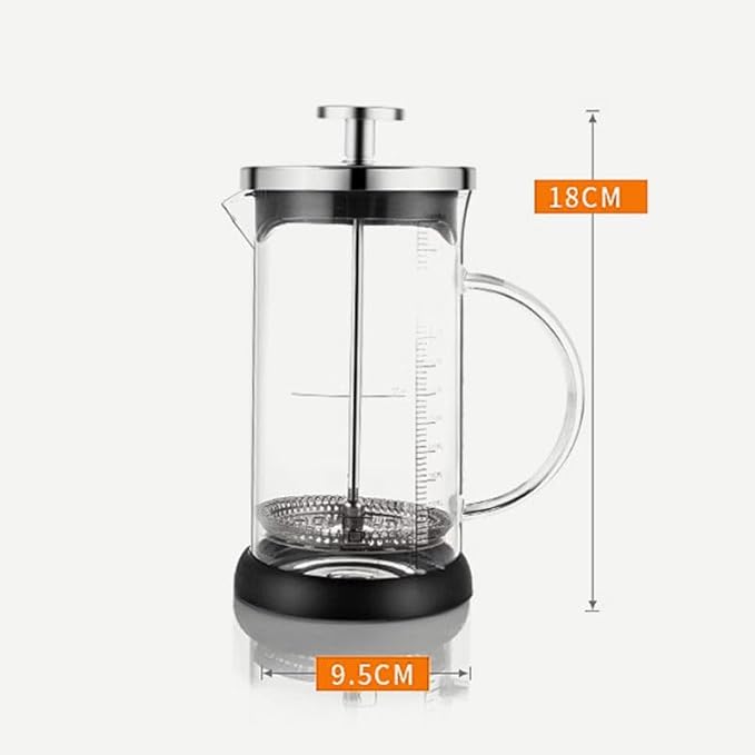 1.0L/34 oz Cold Brew Coffee Maker with Stainless Steel Filter and Airtight Lid, Cold Brew Pitcher with Durable Coffee Carafe Glass for Iced Tea & Cold Brew Maker (M 11.8oz)