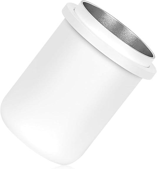 IKAPE 58MM Espresso Dosing Cup, Compatible with All the 58MM Portafilters, Espresso Coffee Accessory, Made of Aluminum (White)