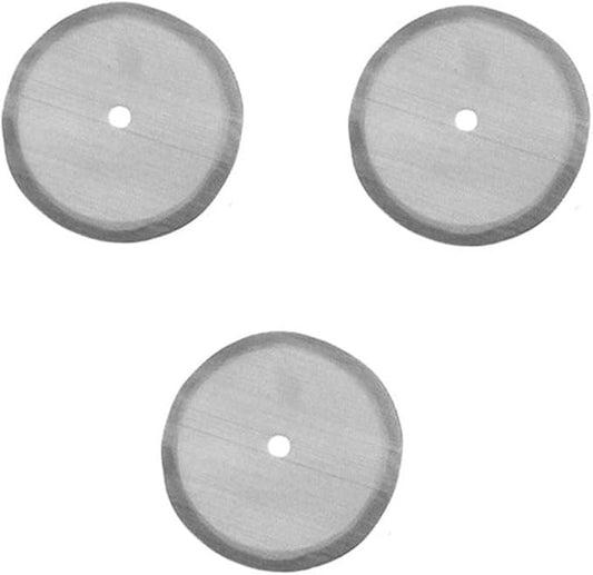KoiLykke Reusable Stainless Steel Mesh Filter Replacement for French Press - 3 Pack, Compatible with 8-Cup Coffee Press (350/800/1000ML), 7.2CM 8.7CM 10CM