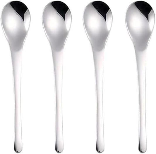 Small Dessert Spoons,Coffee Spoons,Espresso Spoon,Ice Cream Spoons,Stainless Steel spoons,5 Inches,4 Pieces.