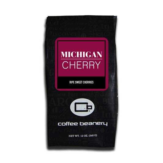 Michigan Cherry Flavored Coffee by Coffee Beanery | 12oz Specialty Medium Roast Ground