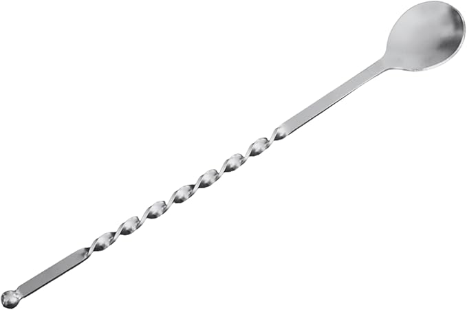 Rattleware Stainless Steel Spoon Twist 11-1/2-Inch – Coffee Scoop with Graduated Measure, Long Handled Espresso Spoon, Barista Tool, Coffee Bar Accessories for Effortless Cocktail Mixing (Set of 4)