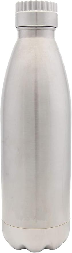Minimalist Stainless Steel Water Bottle - 17oz Vacuum Insulated Bottle - Double Wall Copper Lined Flask - Leak Proof & Sweat Free - Classic Travel Canteen for Office & Gym by Vastigo