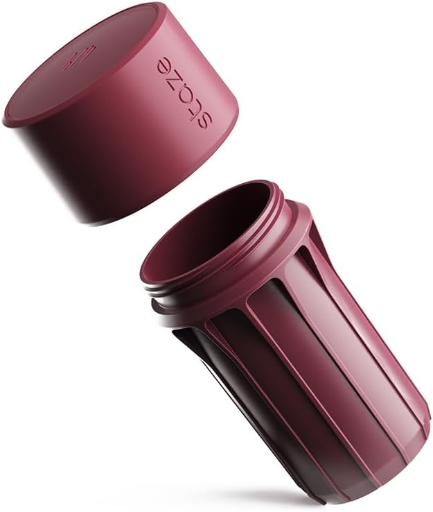 Staze Air Tight Smell Proof Container (148ml) – Vacuum Seal Stash Jar with UV Protection, Waterproof Food Storage Canister, Portable Small Smell Proof Jar for Coffee, Herb, Spice & Gummies - (BRICK)