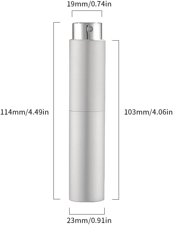 2PCS/10ml Coffee Bean Spray Bottle Espresso Spray Bottle Portable Empty Small Refillable Sprayer For Reducing Coffee Power Static,Silver