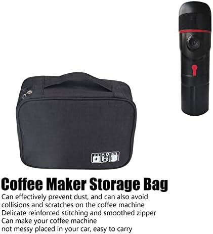 HEEPDD Portable Coffee Maker Storage Bag, Travel Machine Carrying Case, Mini Tote for Outdoor Use