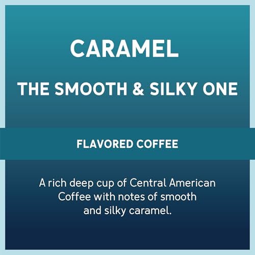 Caribou Coffee, Medium Roast Ground Coffee, 100% Arabica Coffee - Caramel Flavored 66 Ounces (6 Bags of 11 Ounces)