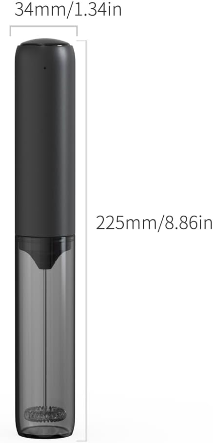 Electric Milk Frother Handheld, USB Rechargeable Portable Whisk, Stainless Steel Foam Maker for Coffee, Latte, Matcha, Home and Travel