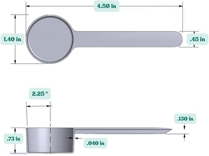 Supplement and Supply 1 Tbsp (1/2 Oz. | 3 Tsp | 14.8 mL) Long Handle Scoop for Coffee, Protein Powder, Pet Food, Spices, Grains, Dry Goods – Food-Grade BPA-Free Plastic Measuring Spoon (Pack of 5)