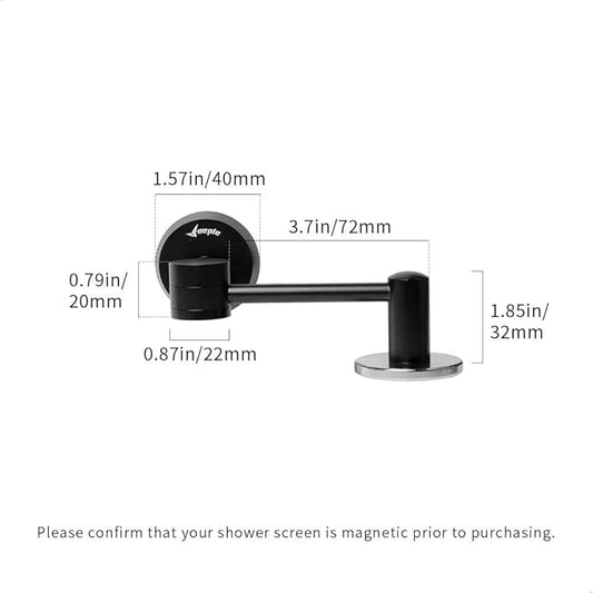 Magnetic Bracket for Puck Screen, Aluminum Alloy Espresso Shower Screen Holder Rack, Automatic Adsorption for Puck Screens, Compatible with Most Reusable Coffee Filter