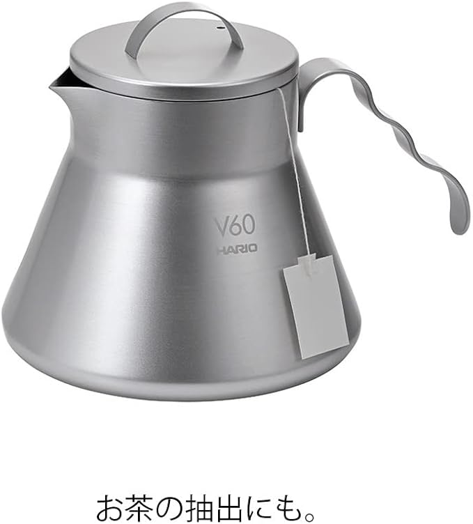 Hario Outdoor V60 Metal Coffee Server, 500ml Silver