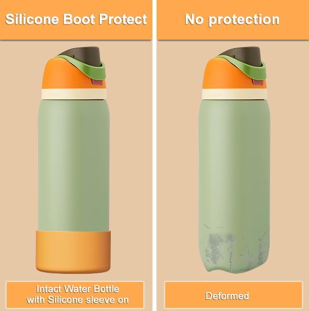 Silicone Boot for Owala Water Bottle 24/32/40 oz, Anti-Slip Protective Sleeve for FreeSip/Twist/Flip Water Bottles, BPA Free, Bottom Bumper Cover Protects Water Bottles from Scratches