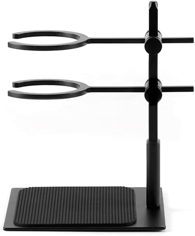Adjustable Double Filter Cup Holder for Pour Over Coffee Maker, Aluminum Alloy Dripper Stand, Coffee Drip Brewer Rack