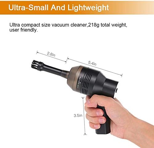 NEW Cordless Mini Vacuum Cleaner,Portable Computer Vacuum for Car Laptop Sewing Machine Keyboard Vac USB Desk Crumbs Hairs Dust Cleaners