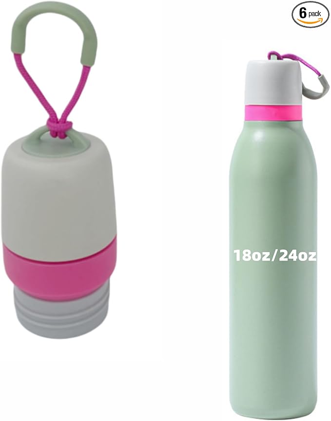 Replacement Lid Compatible with Owala FreeSip Twist Insulated Stainless Steel 18oz 24oz Water Bottle (Rose Red)