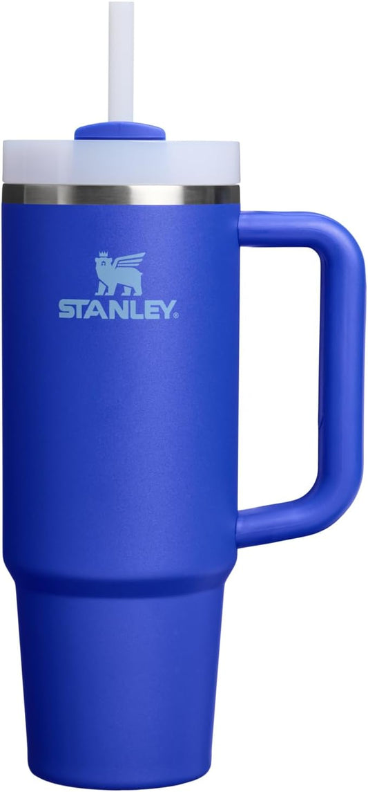 STANLEY Quencher H2.0 Tumbler with Handle and Straw 30 oz | Flowstate 3-Position Lid | Cup Holder Compatible for Travel | Insulated Stainless Steel Cup | BPA-Free | Cobalt