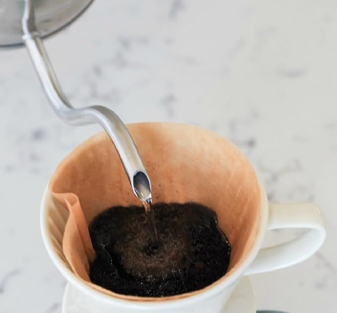 Simply Charmed Pug Coffee Pour Over Single Cup Ceramic Brewer Coffee Maker with Melitta Filters