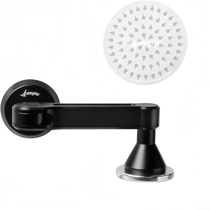 Adjustable Magnetic Espresso Coffee Puck Screen Holder Compatible With 51MM 53MM 58MM Screens Designed To Enhance Brewing And Save Counter Space (Silvery 51MM)