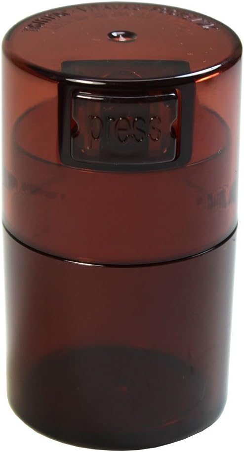 Vitavac - 5g to 20 grams Airtight Multi-Use Vacuum Seal Portable Storage Container for Dry Goods, Food, and Herbs - Coffee Tint