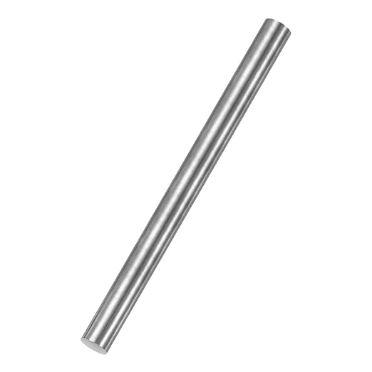 PATIKIL Pure Iron Bar, 0.98" Diameter 12.01" Length Iron String Rod Steel Stick DIY Craft Supplies for Crafting Science Lab Testing