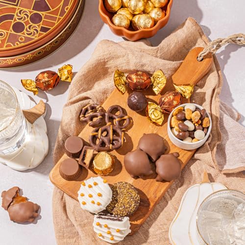 Holiday Chocolate Gift Basket- Nut and Candy Gift Box for Men, Women, Families, Corporate- Bonnie and Pop