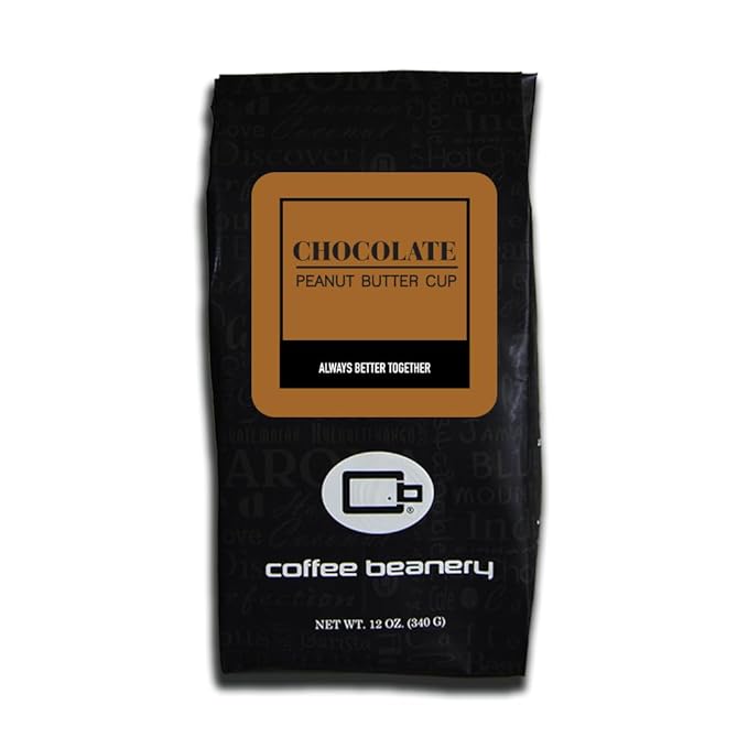 Chocolate Peanut Butter Cup Coffee by Coffee Beanery | 12oz Flavored Ground Medium Roast