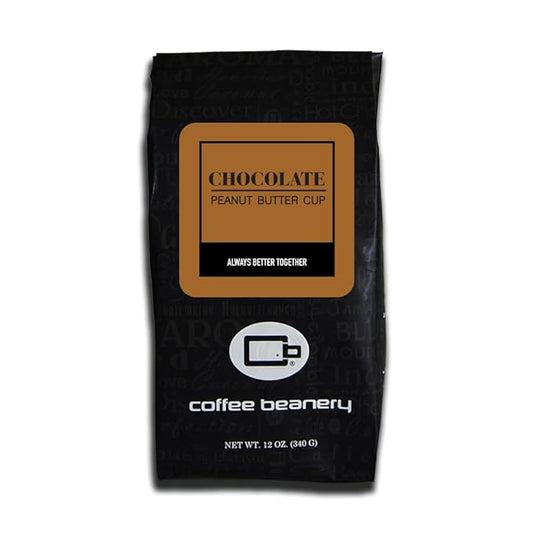 Chocolate Peanut Butter Cup Coffee by Coffee Beanery | 12oz Flavored Ground Medium Roast