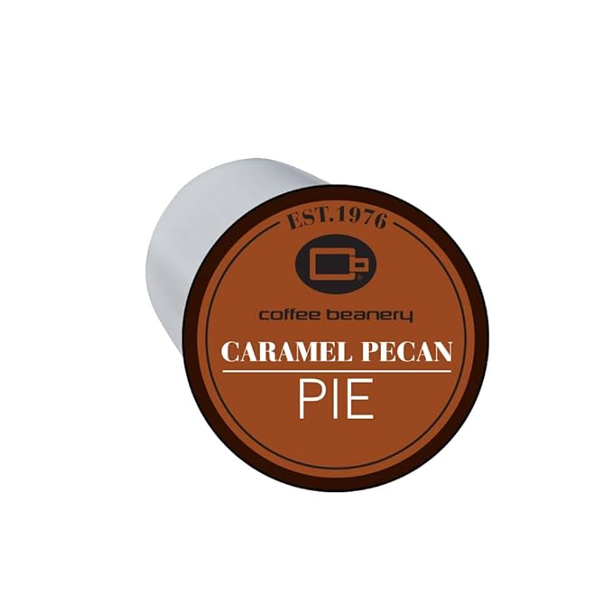 Caramel Pecan Pie Decaf Coffee Pods by Coffee Beanery | 192ct Bulk Flavored Decaf Coffee Pods Medium Roast Coffee