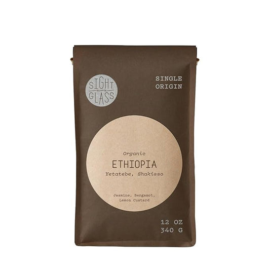 Ethiopia, Yetatebe, Shakisso - Certified Organic - Roasted by Sightglass Coffee - Whole Bean Coffee - 5 Pound Bag