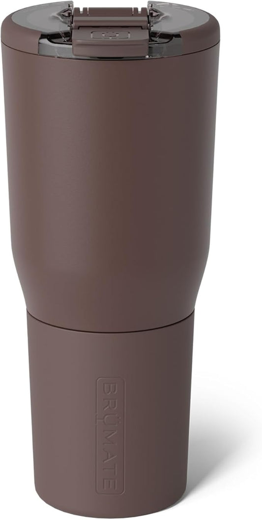 BrüMate Nav 35oz 100% Leak Proof Insulated Travel Tumbler with Magnetic BevLock™ Lid - Double Wall Cup-Holder Friendly Stainless Steel Mug (Java)
