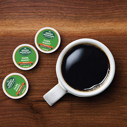 Green Mountain Coffee, Dark Magic Decaf, Single-Serve Keurig K-Cup Pods, Dark Roast, 48 Count (2 Boxes of 24 Pods)
