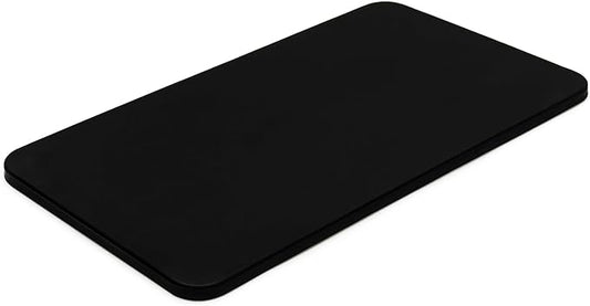 Rattleware Premium Black Espresso Tamping Mat 8.75" x 3" – Dense and Durable Non Slip Rubber – Heat Resistant Countertop Protection – Barista Coffee Station Essentials