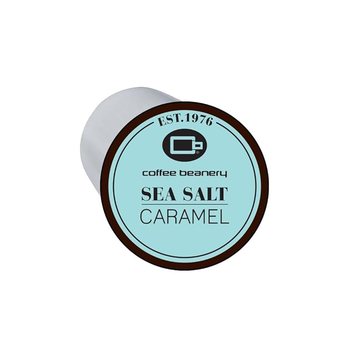 Sea Salt Caramel Decaf Coffee Pods by Coffee Beanery | 48ct Bulk Medium Roast Arbica Coffee
