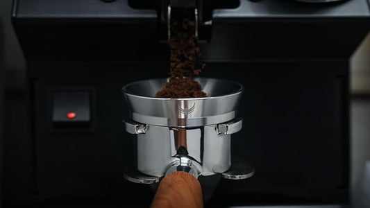 KNODOS Stainless Steel 58mm Dosing Funnel and Espresso Puck Screen Set For 58 mm Portafilter