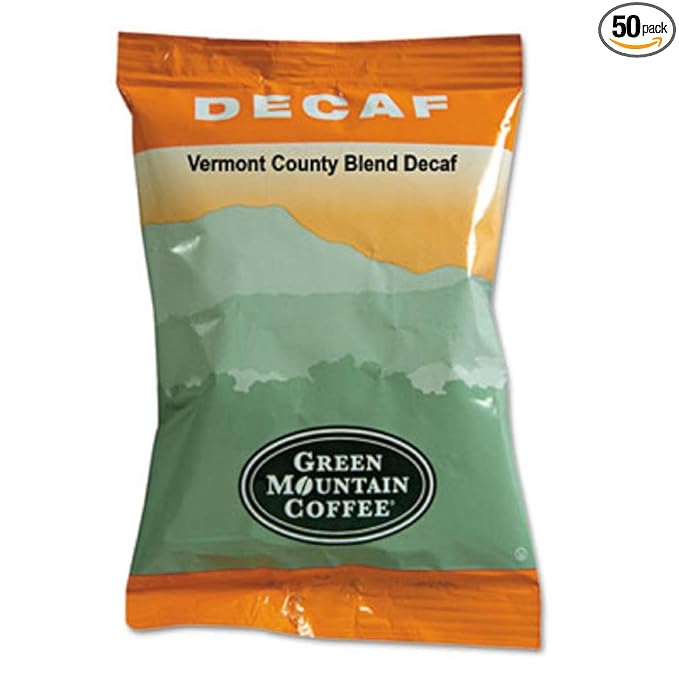 Green Mountain Coffee Roasters Vermont Country Blend Decaf, Fraction Packs, 50 Count