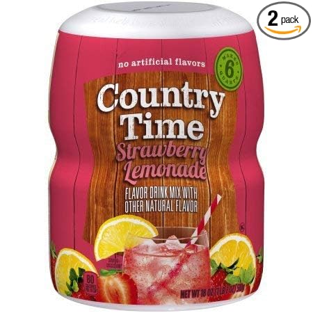 Country Time Drink Mix, Strawberry Lemonade (Pack of 2)