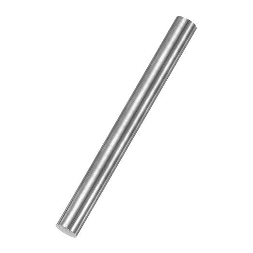PATIKIL Pure Iron Bar, 0.98" Diameter 10" Length Iron String Rod Steel Stick DIY Craft Supplies for Crafting Science Lab Testing