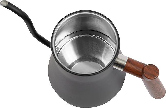 Electric Kettle Gooseneck Kettle for Pouring Over Water Coffee Tea 1200W Quick Heating 0.24Gal Capacity (Black)
