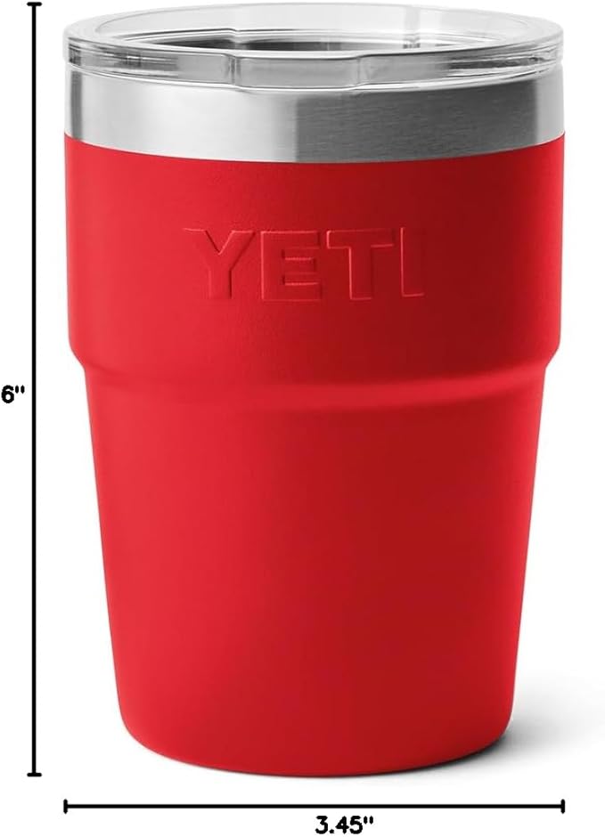 YETI Rambler 16 oz Stackable Tumbler, Vacuum Insulated, Stainless Steel with MagSlider Lid | Stackable, MagSlider Lid, Stackable, MagSlider Lid, Vacuum Insulated, Vacuum Insulated