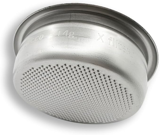 Original basket made for La Marzocco. Stainless Steel, Precision, X Filter Basket for double espresso. Fits all 58mm portafilters. (14g)