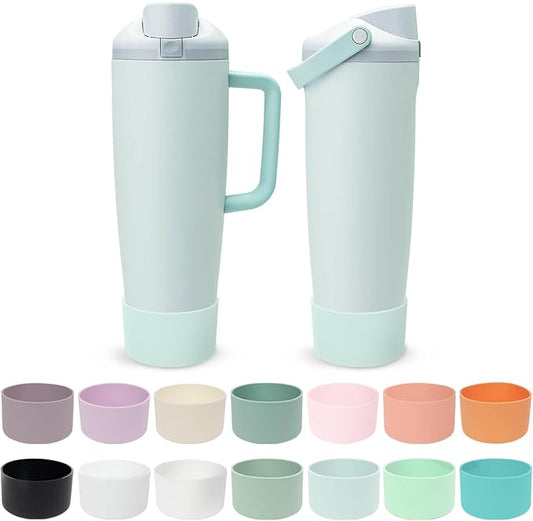 Silicone Boot for Owala 30oz & 40oz FreeSip Sway Bottles & Tumblers - Non-Slip, Scratch-Resistant, Stability Enhancer, Available in 12 Colors (Summer Paradise)