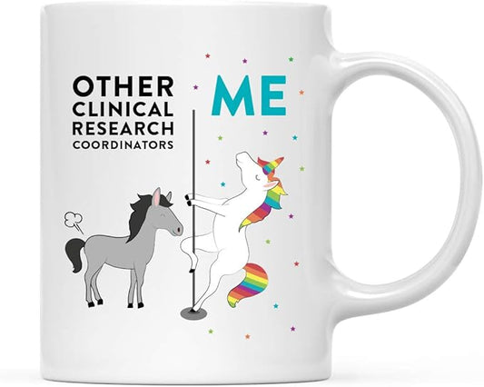 Andaz Press Funny Quirky 11oz. Ceramic Coffee Tea Mug, Thank You Gift, Horse Unicorn, 1-Pack, Birthday Ideas for Coworker Him Her, Gift Box