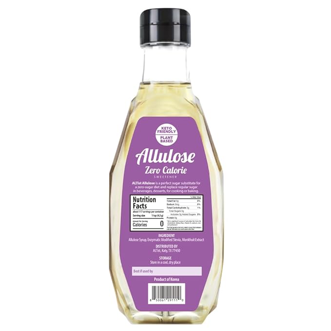 ALTist Allulose Syrup Sweetener – Zero Calorie Liquid Sugar Alternative, Keto, Vegan, Non-GMO, Plant-Based | 1:1 Sugar Replacement, No Net Carbs, Zero Fat, 17.7 fl oz x 2 Bottle - Original