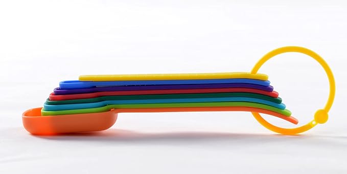 DOTINGHUX Measuring Cups and Spoons Set of 15,Assorted Colors