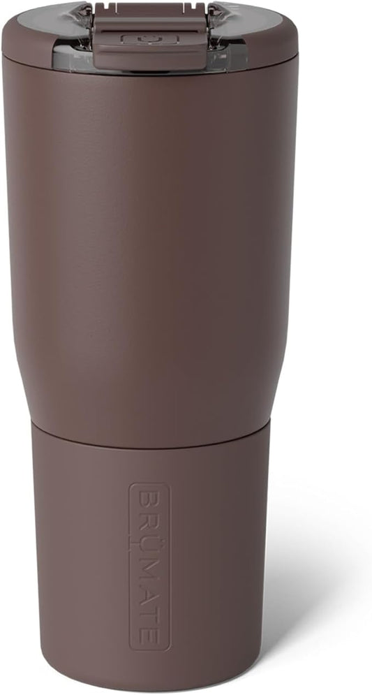 BrüMate Nav 25oz 100% Leak Proof Insulated Travel Tumbler with Magnetic BevLock™ Lid - Double Wall Cup-Holder Friendly Stainless Steel Mug (Java)