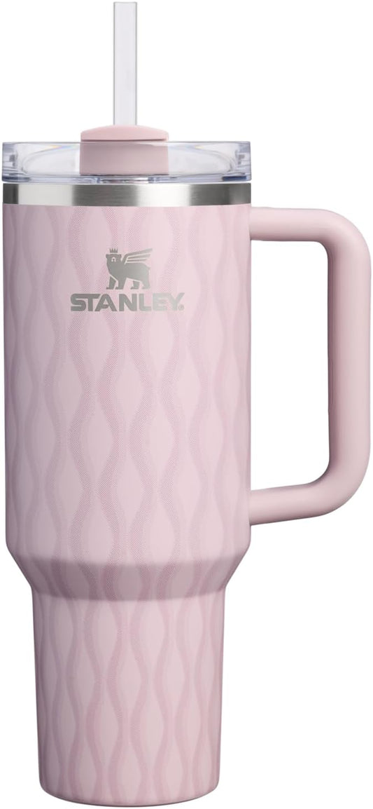 STANLEY Quencher H2.0 Tumbler with Handle and Straw 40 oz | Flowstate 3-Position Lid | Cup Holder Compatible for Travel | Insulated Stainless Steel Cup | BPA-Free | Dawn Drift