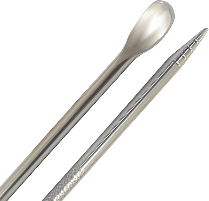 2 Pcs Latte Art Pen Cinnamon Pen for Barista, Stainless Steel Coffee Pen Latte Art Tools Barista Espresso Accessories for Coffee Bar Baristas Make Latte Cappuccino Macchiato